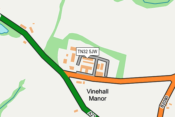 Map of VINEHALL BUSINESS CENTRE LIMITED at local scale