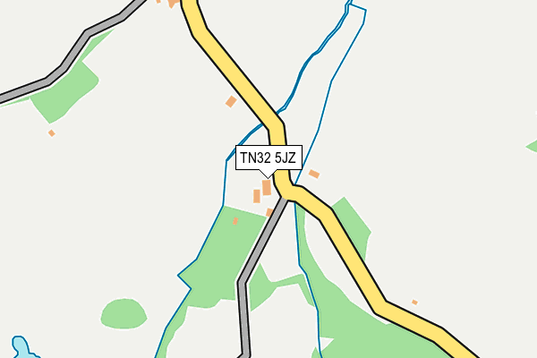 TN32 5JZ map - OS OpenMap – Local (Ordnance Survey)