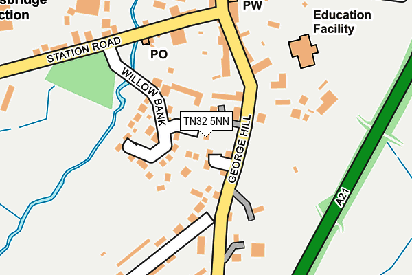 TN32 5NN map - OS OpenMap – Local (Ordnance Survey)