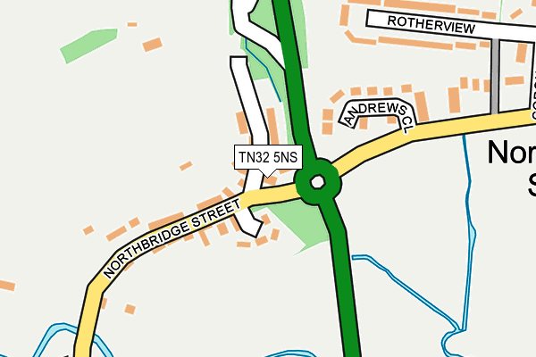 TN32 5NS map - OS OpenMap – Local (Ordnance Survey)
