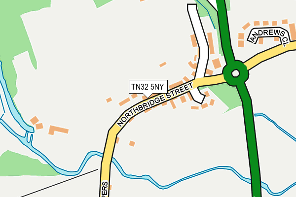 TN32 5NY map - OS OpenMap – Local (Ordnance Survey)