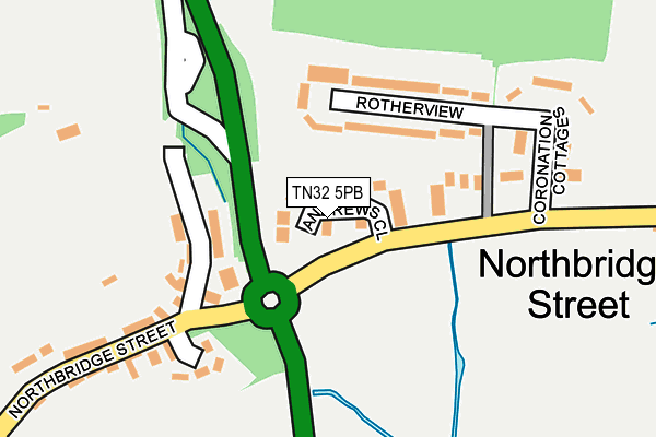 TN32 5PB map - OS OpenMap – Local (Ordnance Survey)