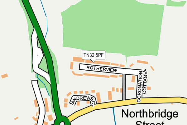 TN32 5PF map - OS OpenMap – Local (Ordnance Survey)