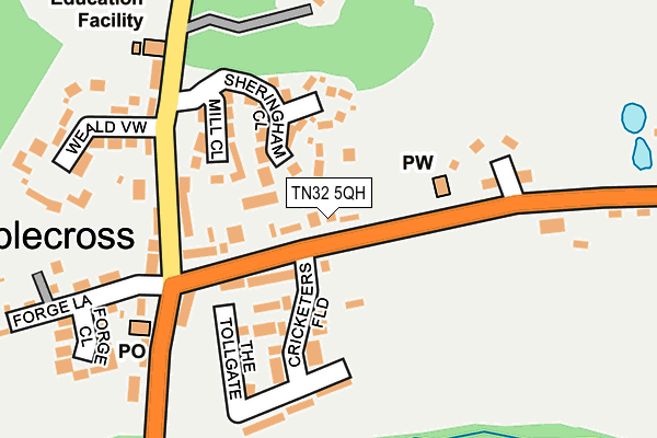 TN32 5QH map - OS OpenMap – Local (Ordnance Survey)