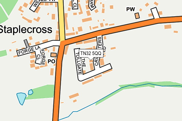 TN32 5QQ map - OS OpenMap – Local (Ordnance Survey)