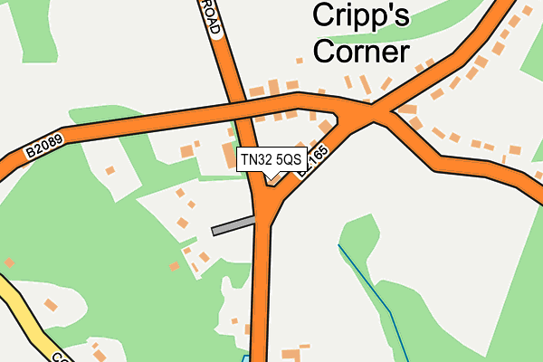TN32 5QS map - OS OpenMap – Local (Ordnance Survey)