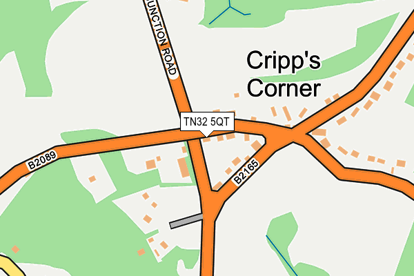 TN32 5QT map - OS OpenMap – Local (Ordnance Survey)