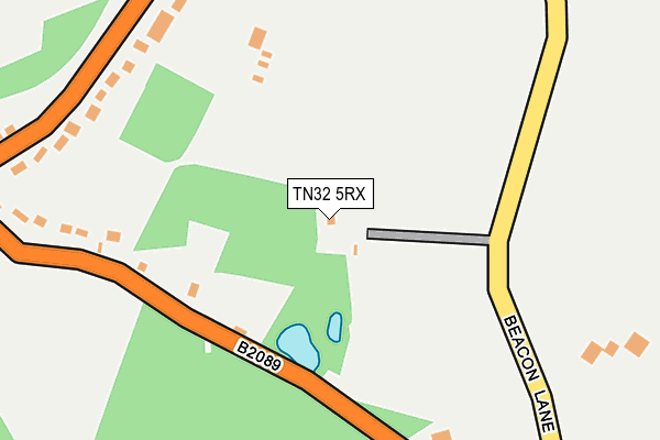TN32 5RX map - OS OpenMap – Local (Ordnance Survey)