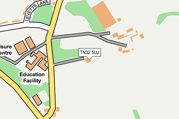 TN32 5UJ map - OS OpenMap – Local (Ordnance Survey)