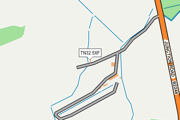 TN32 5XF map - OS OpenMap – Local (Ordnance Survey)
