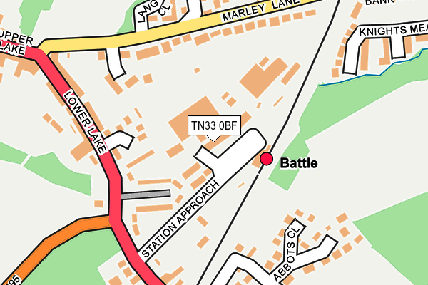 TN33 0BF map - OS OpenMap – Local (Ordnance Survey)
