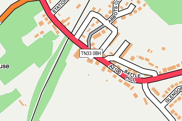 TN33 0BH map - OS OpenMap – Local (Ordnance Survey)