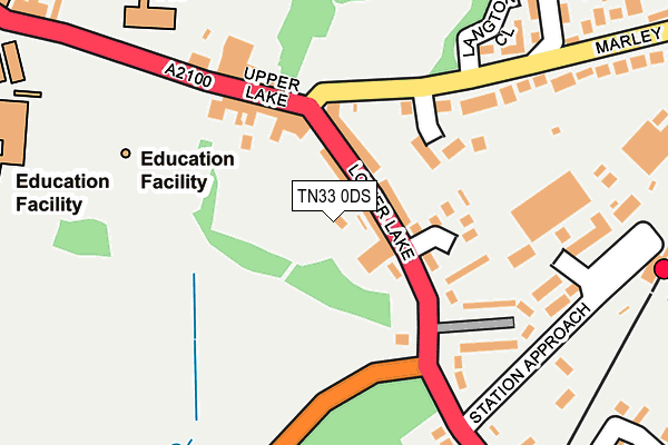 TN33 0DS map - OS OpenMap – Local (Ordnance Survey)