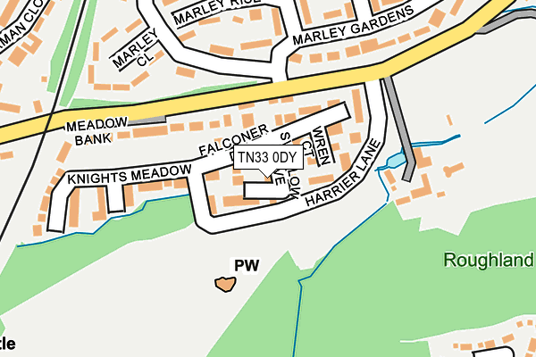 TN33 0DY map - OS OpenMap – Local (Ordnance Survey)