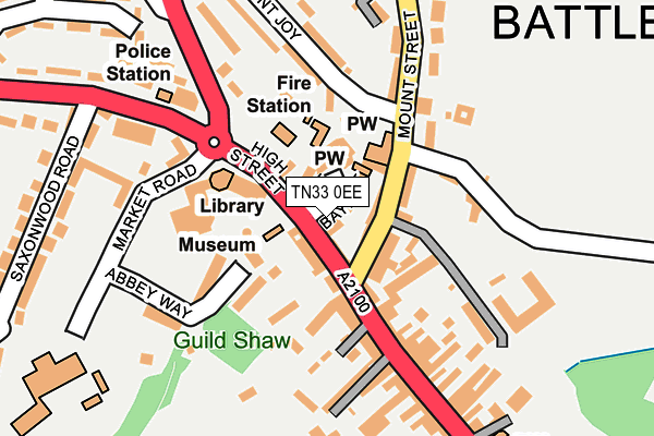 Map of PAWS N CLAWS RYE LTD. at local scale