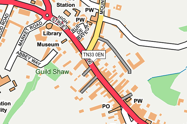 TN33 0EN map - OS OpenMap – Local (Ordnance Survey)