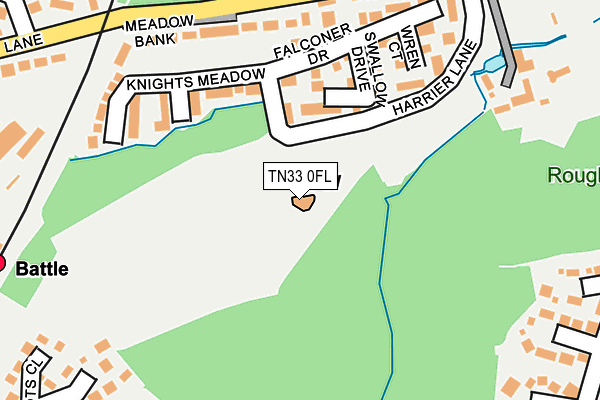 TN33 0FL map - OS OpenMap – Local (Ordnance Survey)