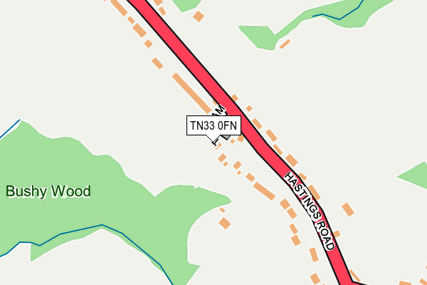TN33 0FN map - OS OpenMap – Local (Ordnance Survey)
