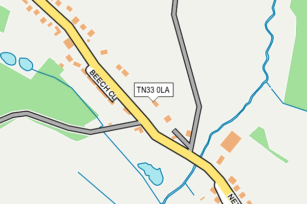 TN33 0LA map - OS OpenMap – Local (Ordnance Survey)