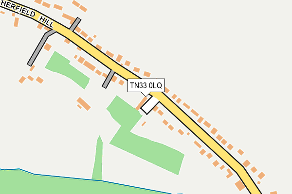 TN33 0LQ map - OS OpenMap – Local (Ordnance Survey)