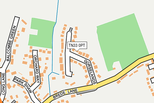 TN33 0PT map - OS OpenMap – Local (Ordnance Survey)
