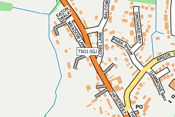 TN33 0QJ map - OS OpenMap – Local (Ordnance Survey)