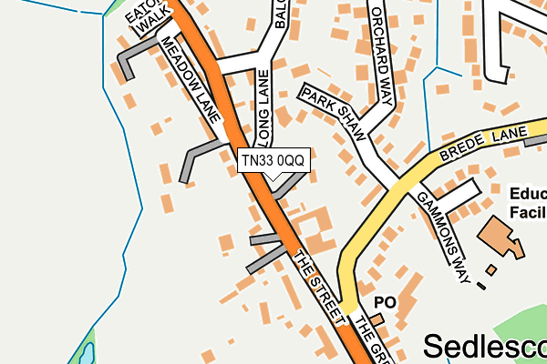 TN33 0QQ map - OS OpenMap – Local (Ordnance Survey)