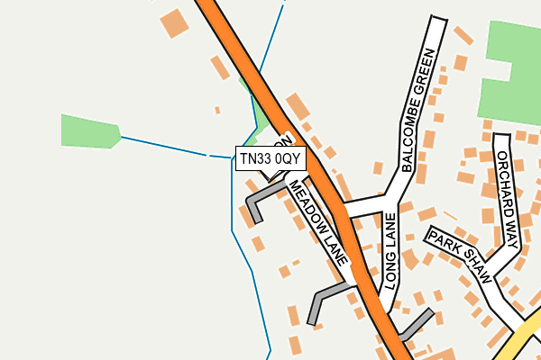 TN33 0QY map - OS OpenMap – Local (Ordnance Survey)