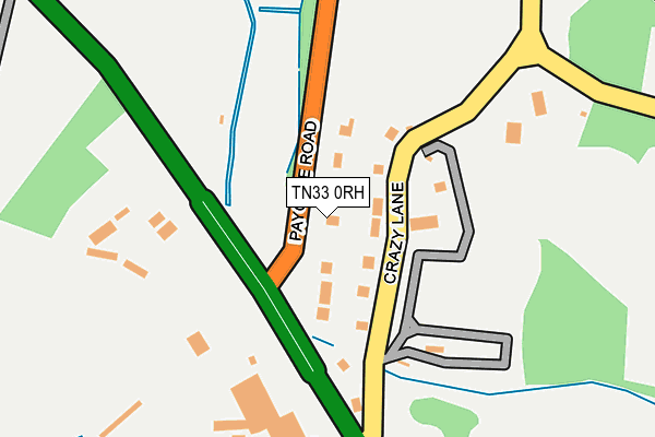 TN33 0RH map - OS OpenMap – Local (Ordnance Survey)
