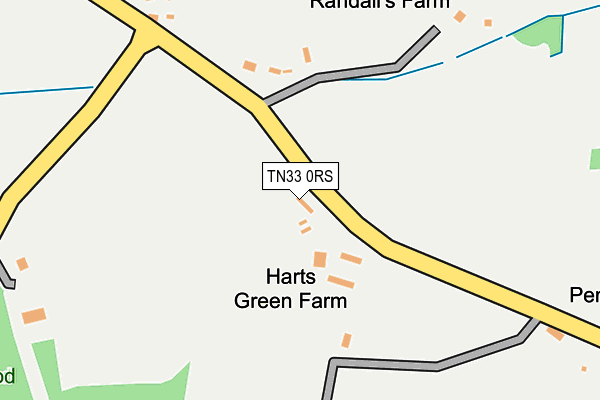 TN33 0RS map - OS OpenMap – Local (Ordnance Survey)