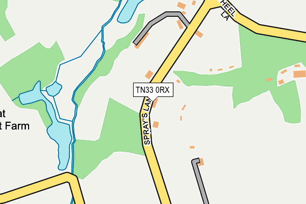 TN33 0RX map - OS OpenMap – Local (Ordnance Survey)