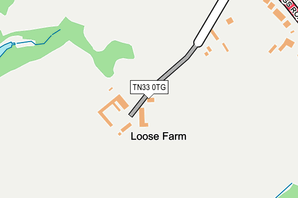 Map of LOOSE FARM BARNS MANAGEMENT COMPANY LIMITED at local scale