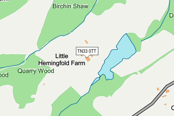 TN33 0TT map - OS OpenMap – Local (Ordnance Survey)