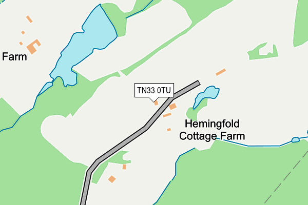 TN33 0TU map - OS OpenMap – Local (Ordnance Survey)