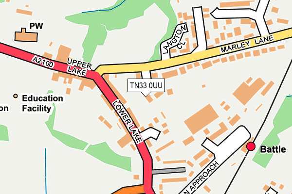 TN33 0UU map - OS OpenMap – Local (Ordnance Survey)