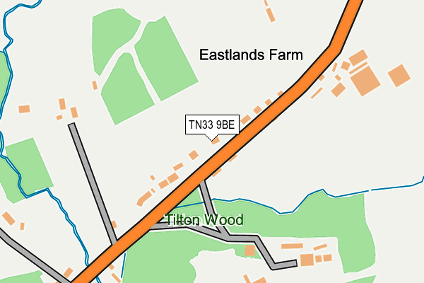 TN33 9BE map - OS OpenMap – Local (Ordnance Survey)