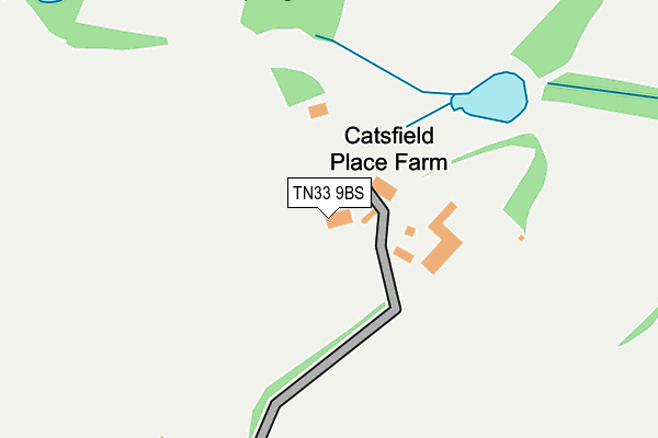 TN33 9BS map - OS OpenMap – Local (Ordnance Survey)