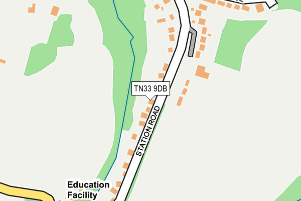 TN33 9DB map - OS OpenMap – Local (Ordnance Survey)