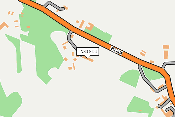 TN33 9DU map - OS OpenMap – Local (Ordnance Survey)