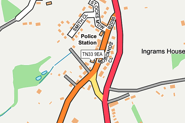 TN33 9EA map - OS OpenMap – Local (Ordnance Survey)