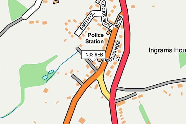 TN33 9EB map - OS OpenMap – Local (Ordnance Survey)