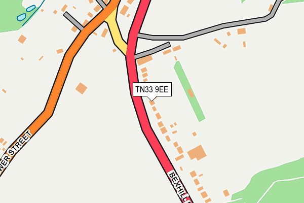 TN33 9EE map - OS OpenMap – Local (Ordnance Survey)