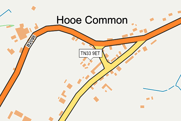 TN33 9ET map - OS OpenMap – Local (Ordnance Survey)