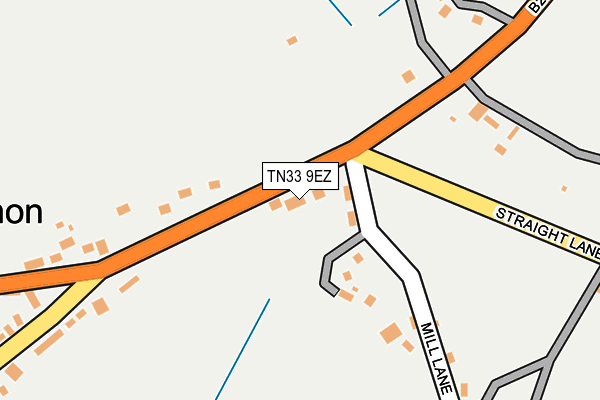 TN33 9EZ map - OS OpenMap – Local (Ordnance Survey)