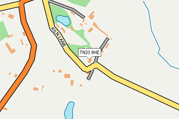 TN33 9HE map - OS OpenMap – Local (Ordnance Survey)