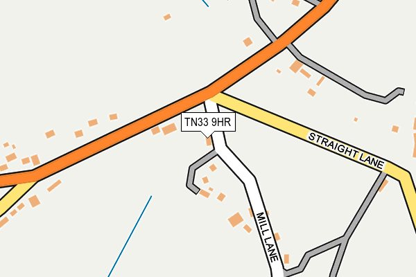 TN33 9HR map - OS OpenMap – Local (Ordnance Survey)