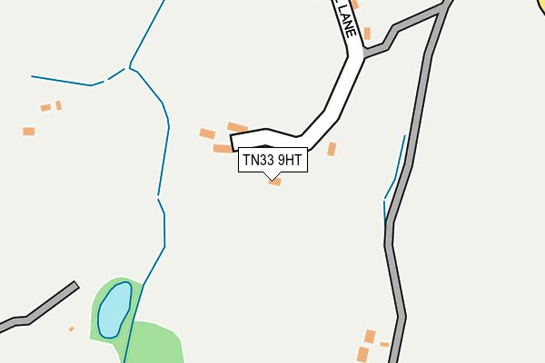 TN33 9HT map - OS OpenMap – Local (Ordnance Survey)