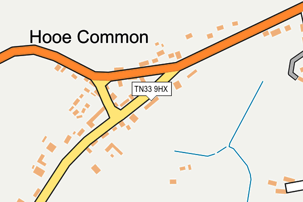TN33 9HX map - OS OpenMap – Local (Ordnance Survey)