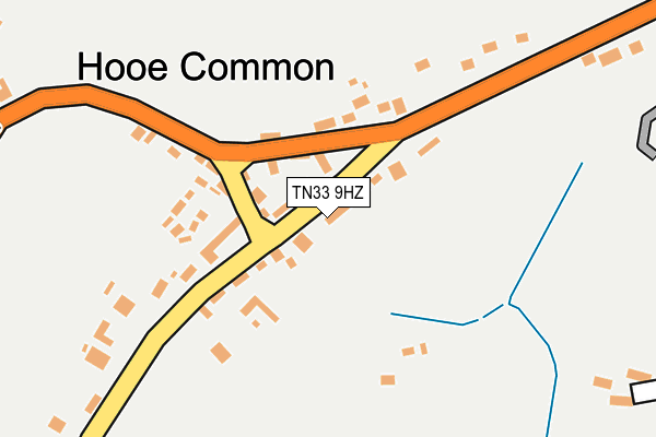 TN33 9HZ map - OS OpenMap – Local (Ordnance Survey)