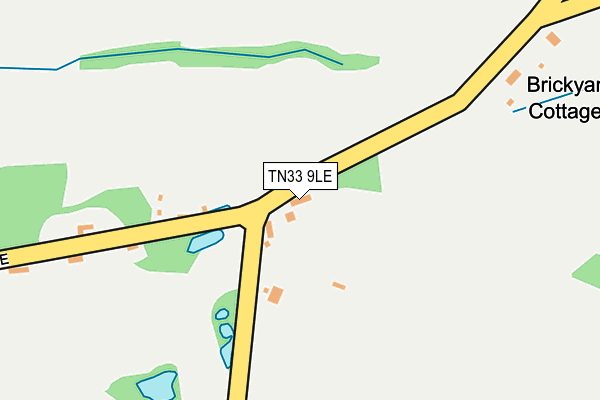 TN33 9LE map - OS OpenMap – Local (Ordnance Survey)
